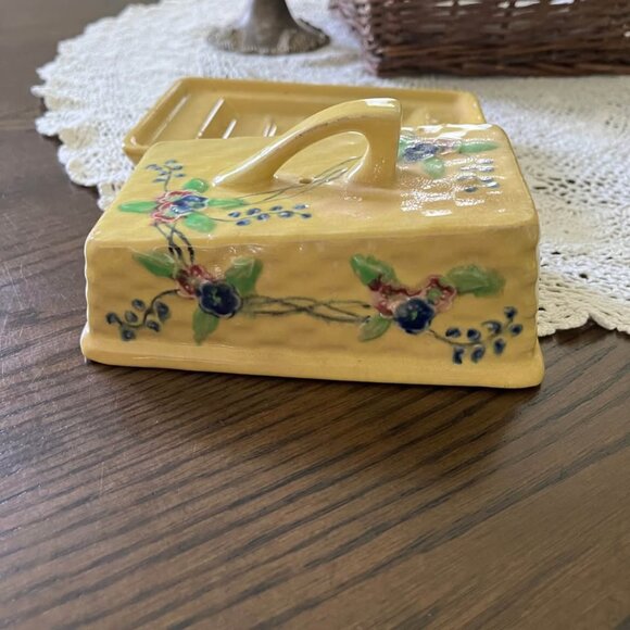 Vintage Cheese or Butter Cloche Covered Dish Japan Pottery - Picture 3 of 10